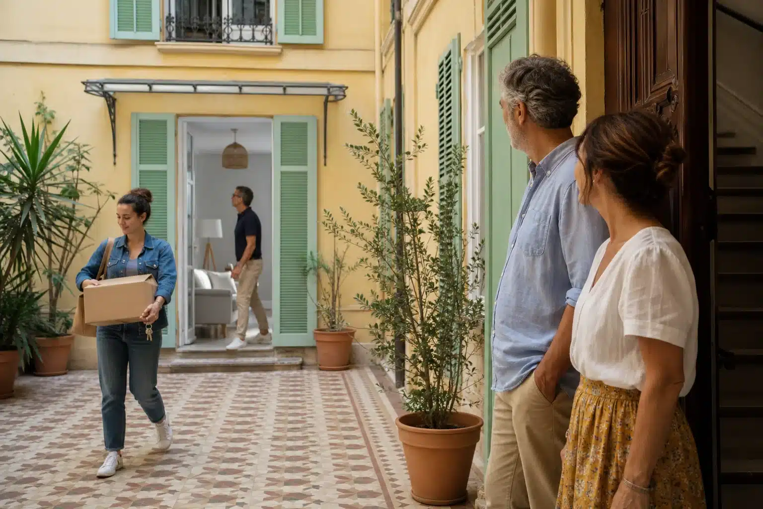 Locataire, propriétaire et bailleur dans une copropriété à Nice
