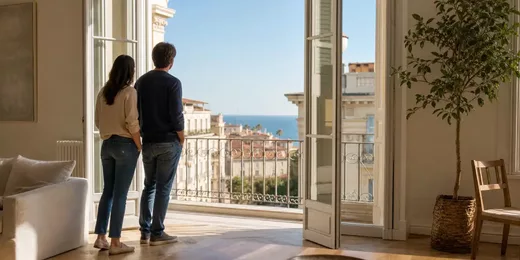 Appartement assuré avec vue sur Nice et la Méditerranée