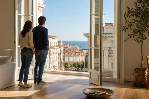 Appartement assuré avec vue sur Nice et la Méditerranée